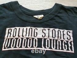 Rare Vintage Rolling Stones Voodoo Lounge European Tour 1994 / 95 Black T Shirt