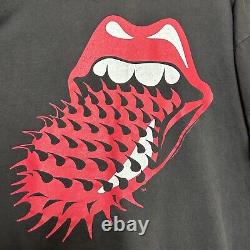 Rare Vtg Rolling Stones Spiked Tongue Voodoo Lounge World Tour 94/95 T Shirt XL