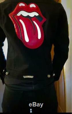 Rare vintage CHROME HEARTS Rolling Stones collaboration denim jacket M size