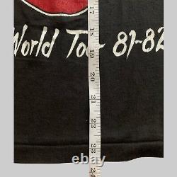 Rolling Stones 1981-1982 World Tour Original Vintage T-Shirt Medium