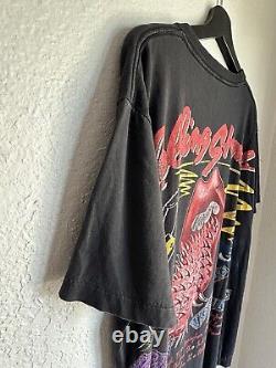 Rolling Stones 1994 Voodoo Lounge World Tour Vintage Shirt Men's Size XL Signed
