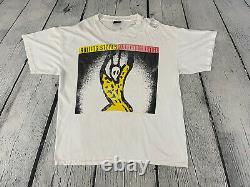 Rolling Stones 90s Vintage Brockum Voodoo Lounge Thrashed Tour T Shirt Sz XL