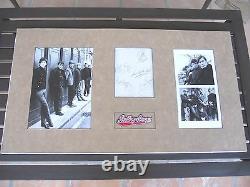 Rolling Stones Band Signed 17x31 Display Vintage With Brian Jones PSA Certified