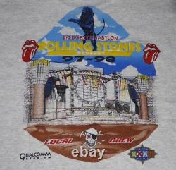 Rolling Stones Bridges to Babylon 97/97 Local Crew Large Black Vintage T-Shirt