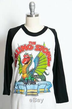 Rolling Stones Concert Tee 1981 Baseball Rock T-Shirt Small 80s