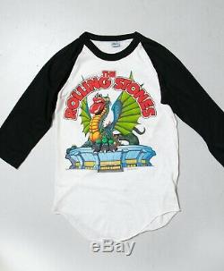 Rolling Stones Concert Tee 1981 Baseball Rock T-Shirt Small 80s