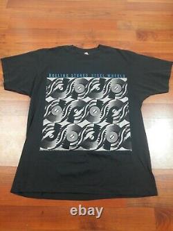 Rolling Stones Concert Tour T Shirt Vintage 1989 Steel Wheels Toronto
