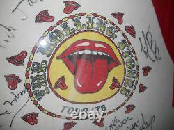 Rolling Stones Signed Autographed Vintage Tour Shirt PSA Certified Mick Keith +2