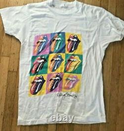 Rolling Stones Steel Wheels North American tour Vintage T-shirt 1989 XL