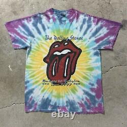 Rolling Stones Vintage 90's Tie Dye Concert Tour Band T-shirt