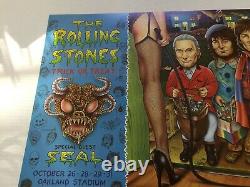 Rolling Stones Vintage Halloween Concert Poster