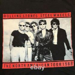 Rolling Stones Vintage Large T-Shirt, 1989 Steel Wheels North American Tour