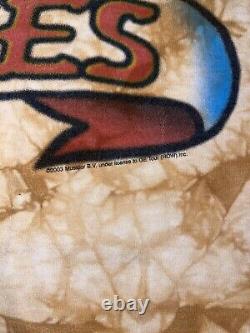 Rolling Stones Vintage Liquid Blue Tattoo You 2003 & Tie Dye 1994 Shirts (2) XL