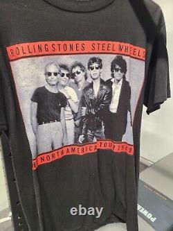 Rolling Stones Vintage T-Shirt 1989 Steel wheels orginal. XL nice conditon