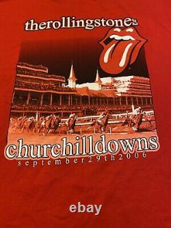 Rolling Stones Vintage T-Shirt 2006 Churchill downs kentucky derby orginal 2XL