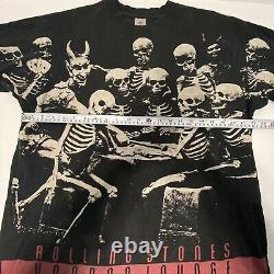 Rolling Stones Voodoo Skeleton Lounge Brockum T Shirt 1994 World Tour