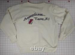 Rolling Stones Womens Small Vintage 1981 Long Sleeve V-Neck Sweatshirt -RARE