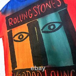 Rolling stones t shirt mens 2xl tie dye voodoo lounge 1994 VTG brockum print