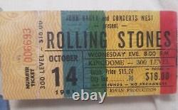 Rolling stones t shirt vintage 1981 with Original 10/14/81 Ticket 22 ttb 22ptp