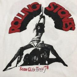 Special Vintage ROLLING STONES 1978 Tour T-Shirt Size L Japan
