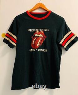 T-SHIRT THE ROLLING STONES 1972 VINTAGE Sz Small