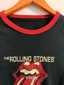 T-SHIRT THE ROLLING STONES 1972 VINTAGE Sz Small