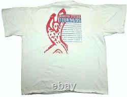 THE ROLLING STONES 1994 1995 TOUR vintage t shirt BROCKUM USA Flag Tongue XL