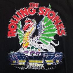 Tasty The Rolling Stones Vintage Rock T-shirts Size M Black Made in Pakistan