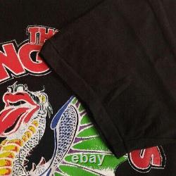 Tasty The Rolling Stones Vintage Rock T-shirts Size M Black Made in Pakistan