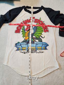The Knits Vintage Rolling Stones 1981 Tour Live Sold Out Raglan Shirt Size S M