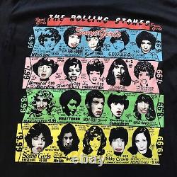 The Rolling Stones 1989 North American Tour Some Girls Promo Vintage T Shirt, L