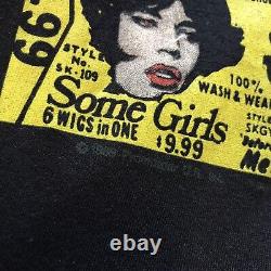 The Rolling Stones 1989 North American Tour Some Girls Promo Vintage T Shirt, L