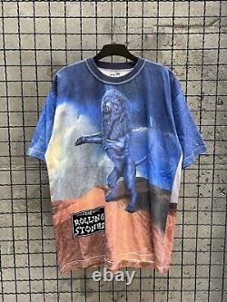 The Rolling Stones 1998 Vintage All Over Print Rock Band T-shirt