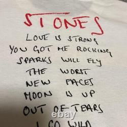 The Rolling Stones'90s Vintage T-Shirt Used Rare