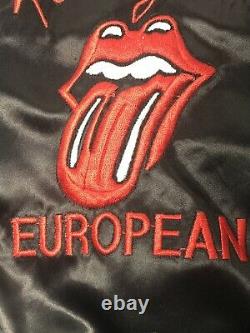 The Rolling Stones Original Vintage Jacket 1982 Tattoo You European Tour Large