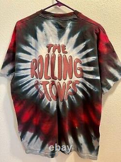 The Rolling Stones Tie Dye T shirt 1994 XL Vintage Single Stitch