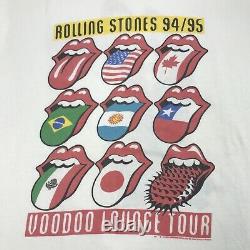 The Rolling Stones Vintage Voodoo Lounge 1994 Concert 94/95 Tour T Shirt Large