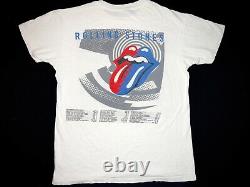 True Vintage Rolling Stones Steel Wheels Tour Graphic T Shirt Mens Large