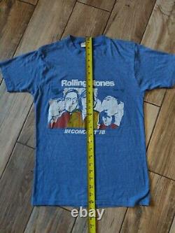 ULTRA RARE 1978 Original Single stitched Rolling Stones World Tour t-shirt MED