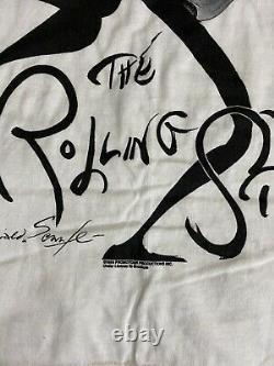 VINTAGE Rolling Stones Brokum T Shirt 1994 Voodoo Lounge XL Gerald Scarfe Artist