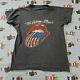 Vtg 1981 The Rolling Stones North American Tour Shirt Single Stitch Distressed