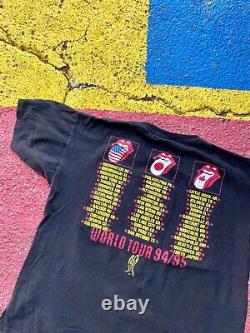 VTG 1994 Rolling Stones Voodoo Lounge Concert Tour Brockum Graphic Shirt L/XL