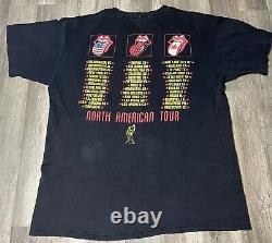 VTG 1994 The Rolling Stones Voodoo Lounge Tour Band Tee Shirt Size XL Brockum