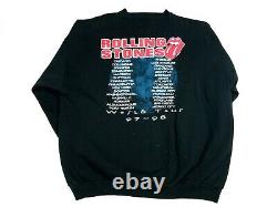 VTG 1997 1998 The Rolling Stones World Tour Crewneck Sweatshirt Size XL