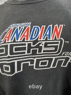 VTG 2003 Molson Canadian Rocks Toronto Rolling Stones Music Tee XL Dan Aykroyd