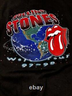 VTG 90s The Rolling Stones Tour crewneck Sweatshirt sz XL Deadstock New 97-98