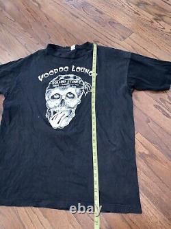 VTG ROLLING STONES Voodoo Lounge Glow In Dark 94' Skull Single Stitch Shirt XXL
