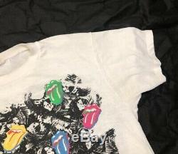 VTG Rare 80s Rolling Stones 1989 T Shirt 50/50 Single Stich One Size