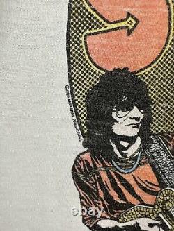 VTG The Rolling Stones 80s The Knits RARE Band Raglan Burn Out Thin T-Shirt XL