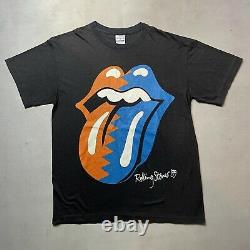 VTG The Rolling Stones The North American Tour 1989 Steel Wheels T-Shirt Sz L